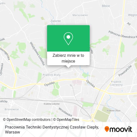 Mapa Pracownia Techniki Dentystycznej Czesław Ciepły