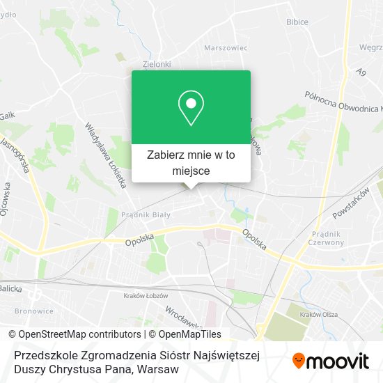 Mapa Przedszkole Zgromadzenia Sióstr Najświętszej Duszy Chrystusa Pana