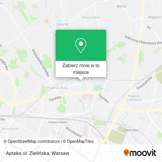 Mapa Apteka ul. Zielińska