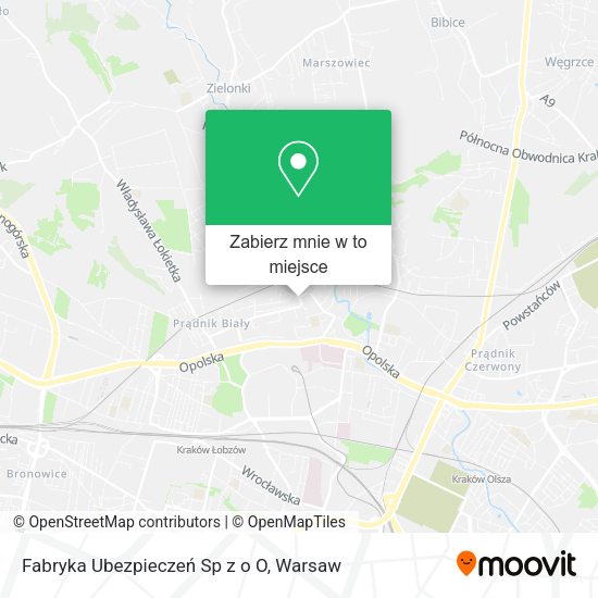 Mapa Fabryka Ubezpieczeń Sp z o O