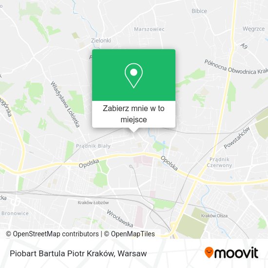 Mapa Piobart Bartula Piotr Kraków