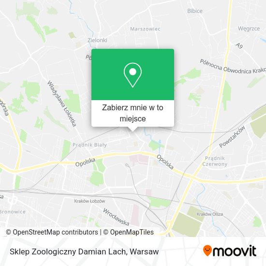 Mapa Sklep Zoologiczny Damian Lach