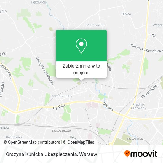 Mapa Grażyna Kunicka Ubezpieczenia