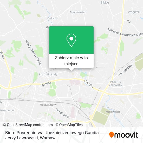 Mapa Biuro Pośrednictwa Ubezpieczeniowego Gaudia Jerzy Ławrowski