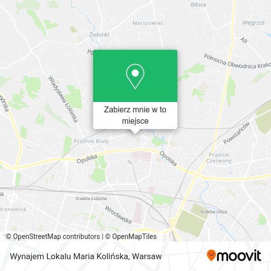 Mapa Wynajem Lokalu Maria Kolińska