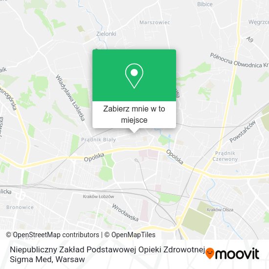 Mapa Niepubliczny Zakład Podstawowej Opieki Zdrowotnej Sigma Med