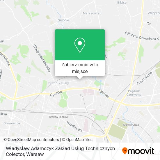 Mapa Władysław Adamczyk Zakład Usług Technicznych Colector