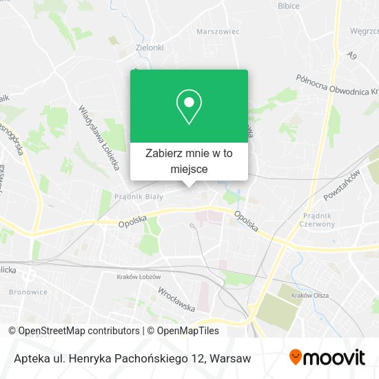 Mapa Apteka ul. Henryka Pachońskiego 12