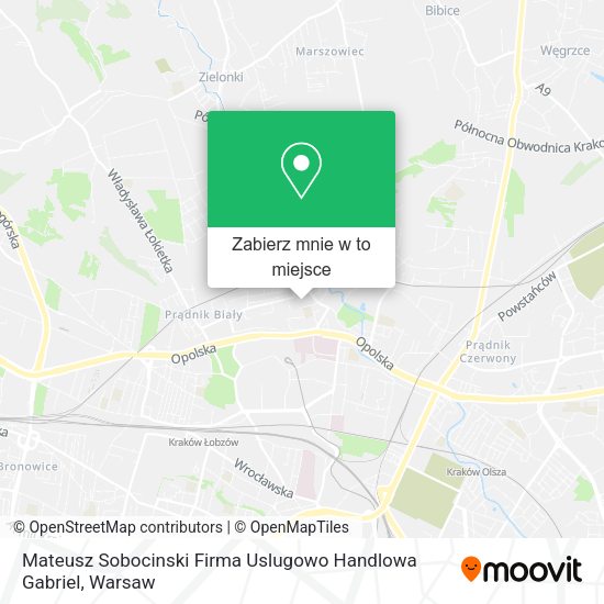 Mapa Mateusz Sobocinski Firma Uslugowo Handlowa Gabriel