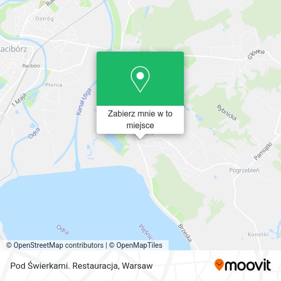 Mapa Pod Świerkami. Restauracja