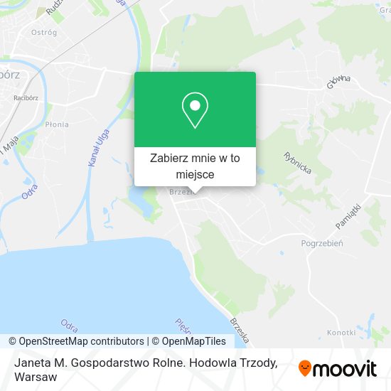 Mapa Janeta M. Gospodarstwo Rolne. Hodowla Trzody