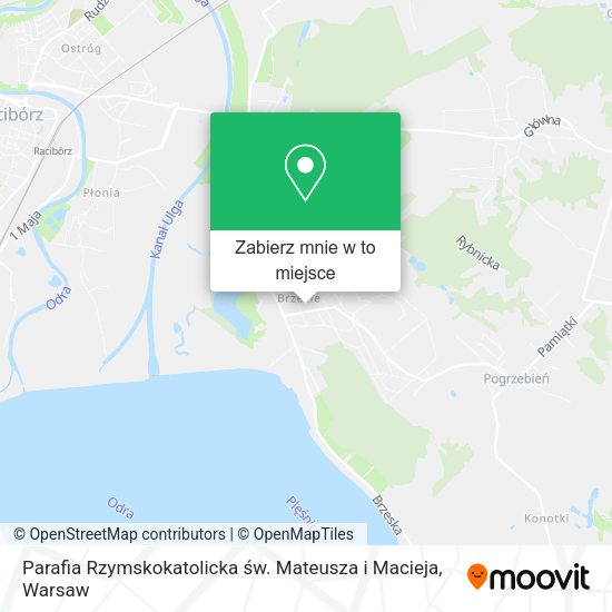 Mapa Parafia Rzymskokatolicka św. Mateusza i Macieja