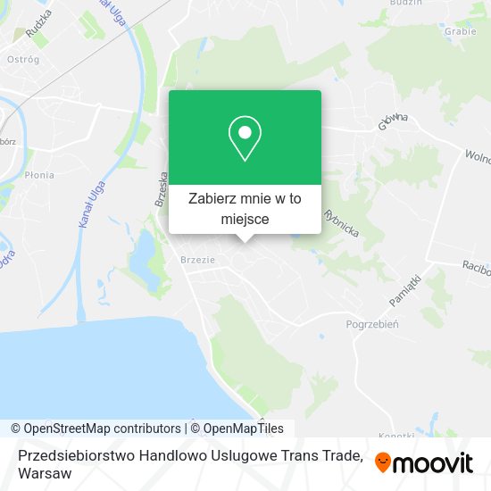 Mapa Przedsiebiorstwo Handlowo Uslugowe Trans Trade