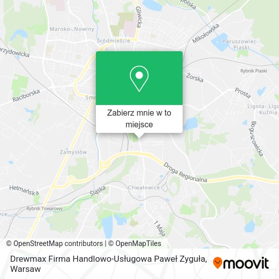 Mapa Drewmax Firma Handlowo-Usługowa Paweł Zyguła