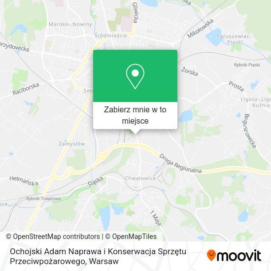 Mapa Ochojski Adam Naprawa i Konserwacja Sprzętu Przeciwpożarowego