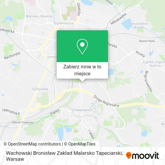 Mapa Wachowski Bronisław Zakład Malarsko Tapeciarski