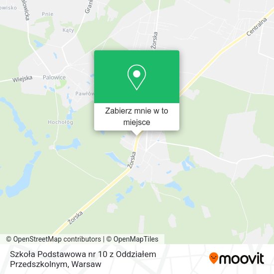 Mapa Szkoła Podstawowa nr 10 z Oddziałem Przedszkolnym