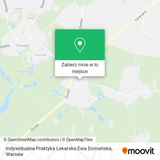 Mapa Indywidualna Praktyka Lekarska Ewa Domańska