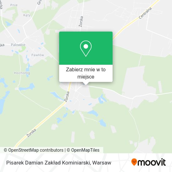 Mapa Pisarek Damian Zakład Kominiarski