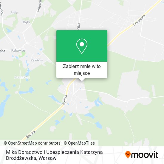 Mapa Mika Doradztwo i Ubezpieczenia Katarzyna Drożdżewska