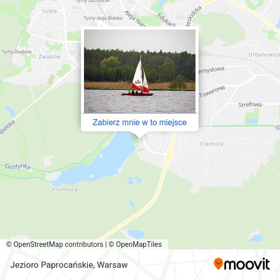 Mapa Jezioro Paprocańskie