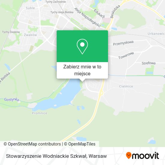 Mapa Stowarzyszenie Wodniackie Szkwał