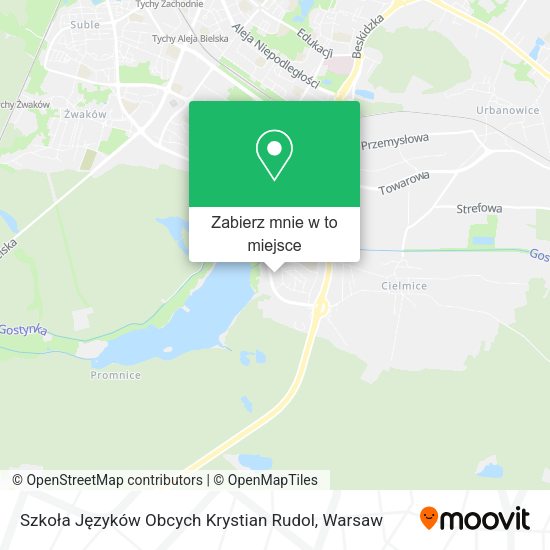 Mapa Szkoła Języków Obcych Krystian Rudol