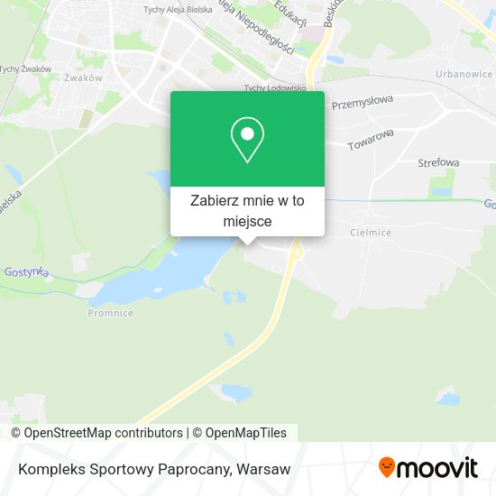 Mapa Kompleks Sportowy Paprocany