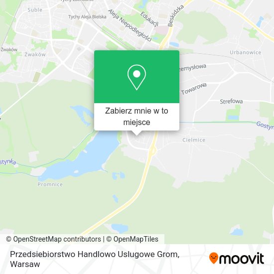 Mapa Przedsiebiorstwo Handlowo Uslugowe Grom