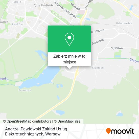 Mapa Andrzej Pawłowski Zakład Usług Elektrotechnicznych
