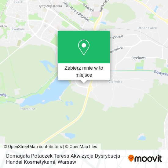 Mapa Domagała Potaczek Teresa Akwizycja Dysrybucja Handel Kosmetykami