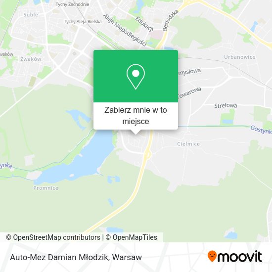 Mapa Auto-Mez Damian Młodzik