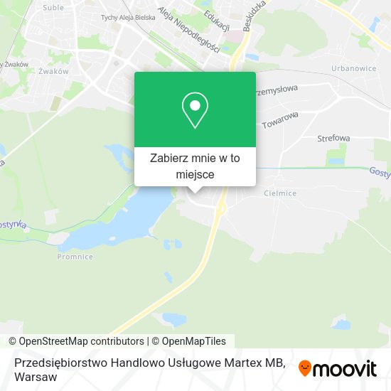 Mapa Przedsiębiorstwo Handlowo Usługowe Martex MB