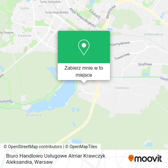 Mapa Biuro Handlowo Usługowe Almar Krawczyk Aleksandra