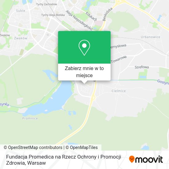 Mapa Fundacja Promedica na Rzecz Ochrony i Promocji Zdrowia