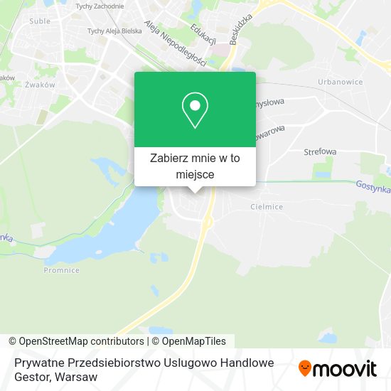 Mapa Prywatne Przedsiebiorstwo Uslugowo Handlowe Gestor