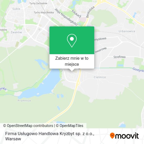 Mapa Firma Usługowo Handlowa Kryzbyt sp. z o.o.