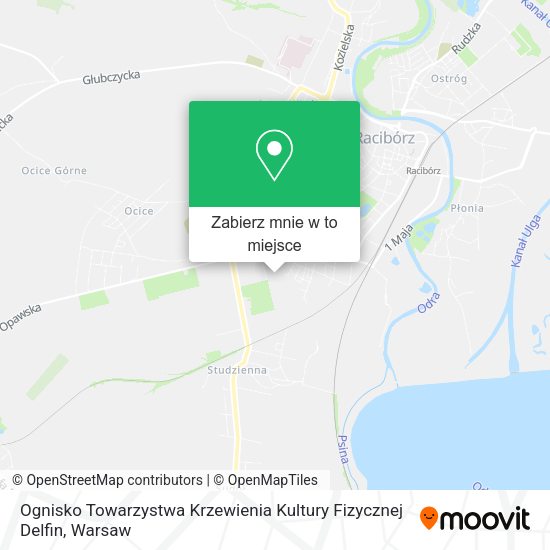 Mapa Ognisko Towarzystwa Krzewienia Kultury Fizycznej Delfin