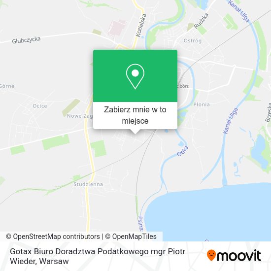 Mapa Gotax Biuro Doradztwa Podatkowego mgr Piotr Wieder