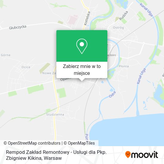 Mapa Rempod Zakład Remontowy - Usługi dla Pkp. Zbigniew Kikina