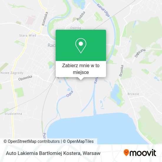 Mapa Auto Lakiernia Bartłomiej Kostera