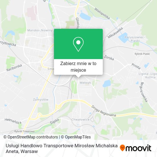 Mapa Usługi Handlowo Transportowe Mirosław Michalska Aneta