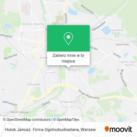 Mapa Hulok Janusz. Firma Ogólnobudowlana