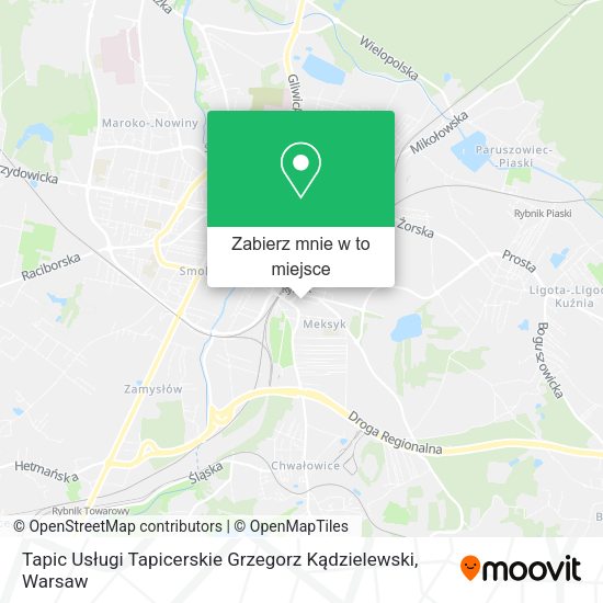 Mapa Tapic Usługi Tapicerskie Grzegorz Kądzielewski