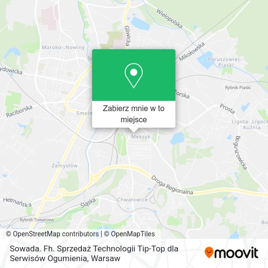 Mapa Sowada. Fh. Sprzedaż Technologii Tip-Top dla Serwisów Ogumienia