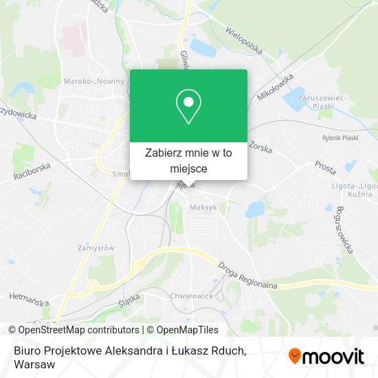 Mapa Biuro Projektowe Aleksandra i Łukasz Rduch