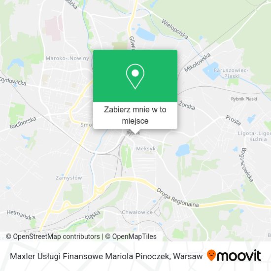 Mapa Maxler Usługi Finansowe Mariola Pinoczek