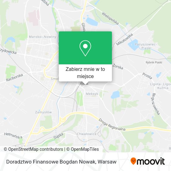 Mapa Doradztwo Finansowe Bogdan Nowak