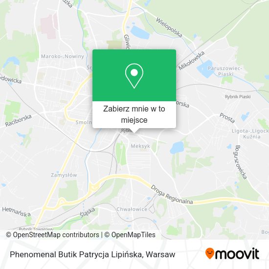 Mapa Phenomenal Butik Patrycja Lipińska