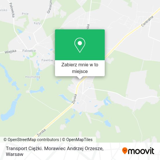 Mapa Transport Ciężki. Morawiec Andrzej Orzesze